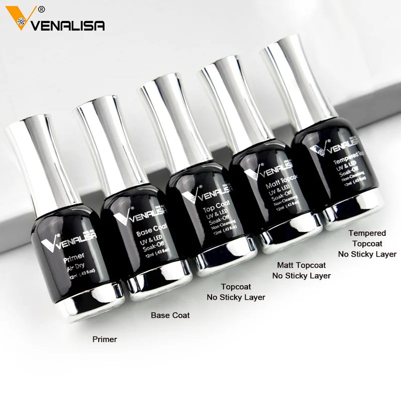 Venalisa Super Color Gel Varnish 12ml – Diamond Shining Glitter, Starry Sequin Platinum, Long-Lasting Nail Gel Polish”