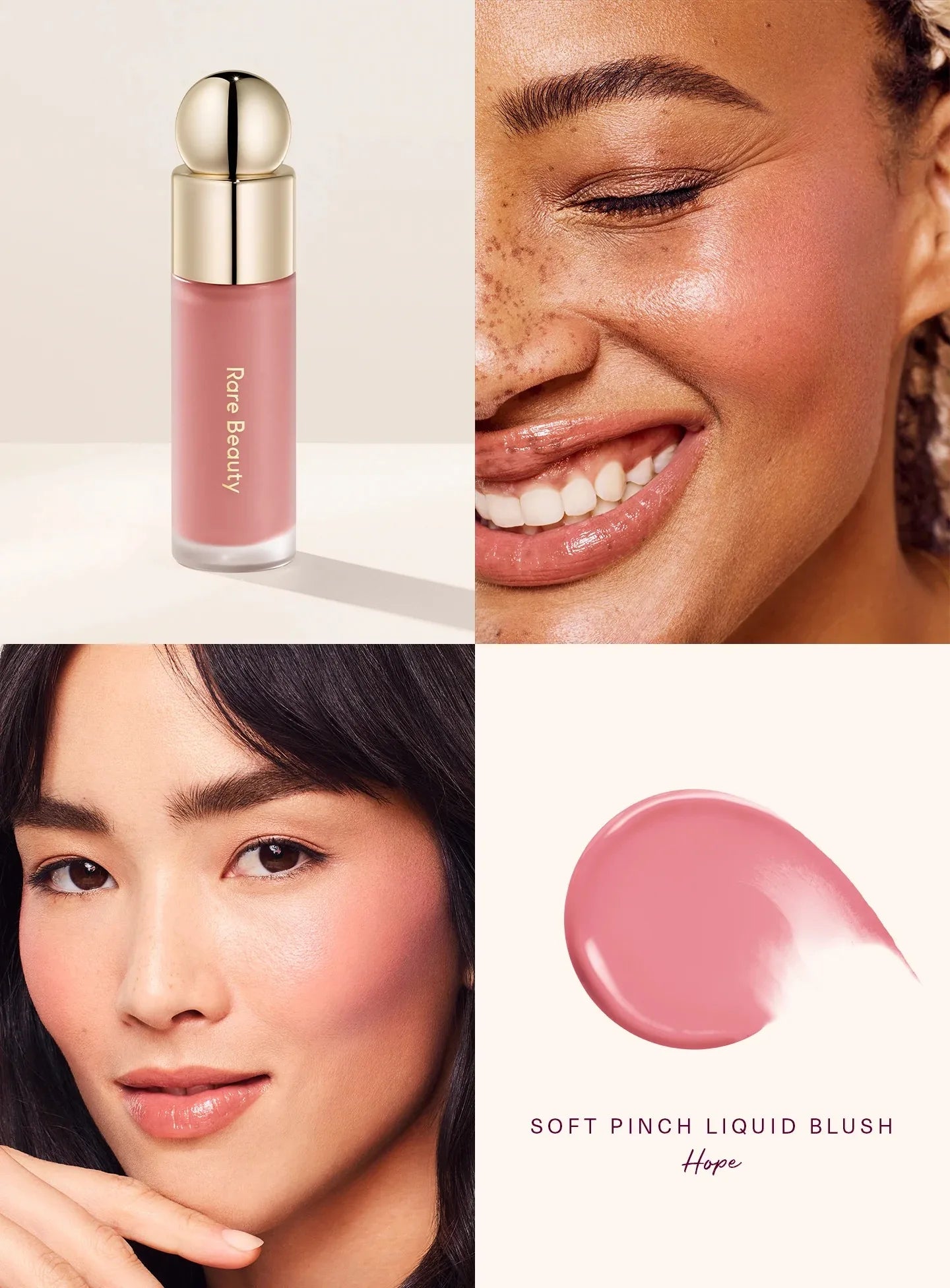 Rare Beauty Soft Pinch Tinted Lip Oil Stain & Liquid Blush – Shades: Delight, Hope, Happy, Wonder