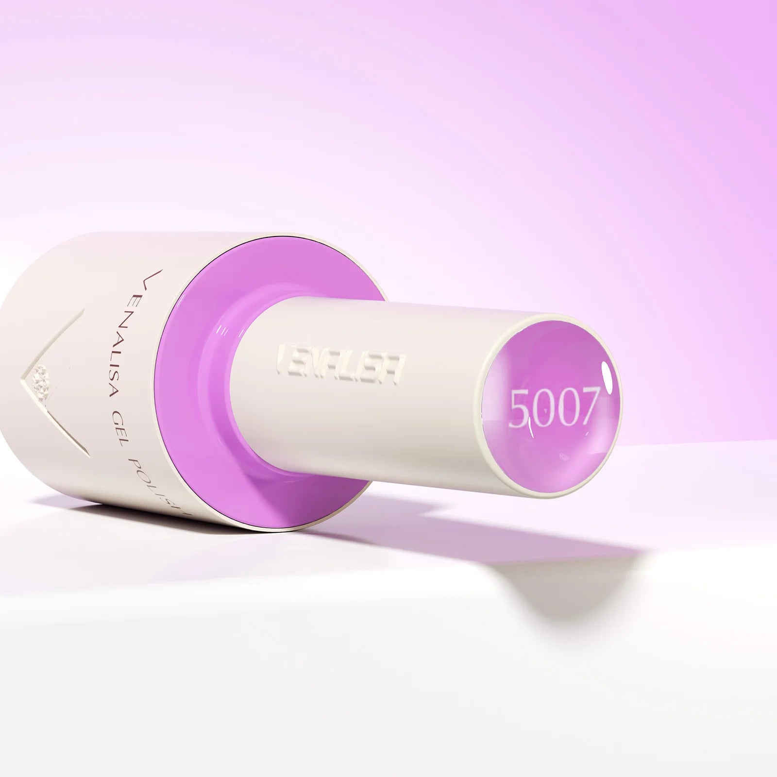 “10ml Venalisa Nail Gel Polish – HEMA & TPO Free, Vegan, Crystal Nude Pink Glitter, Semi-Permanent, Soak-Off UV/LED Ultra Diamond Varnish”