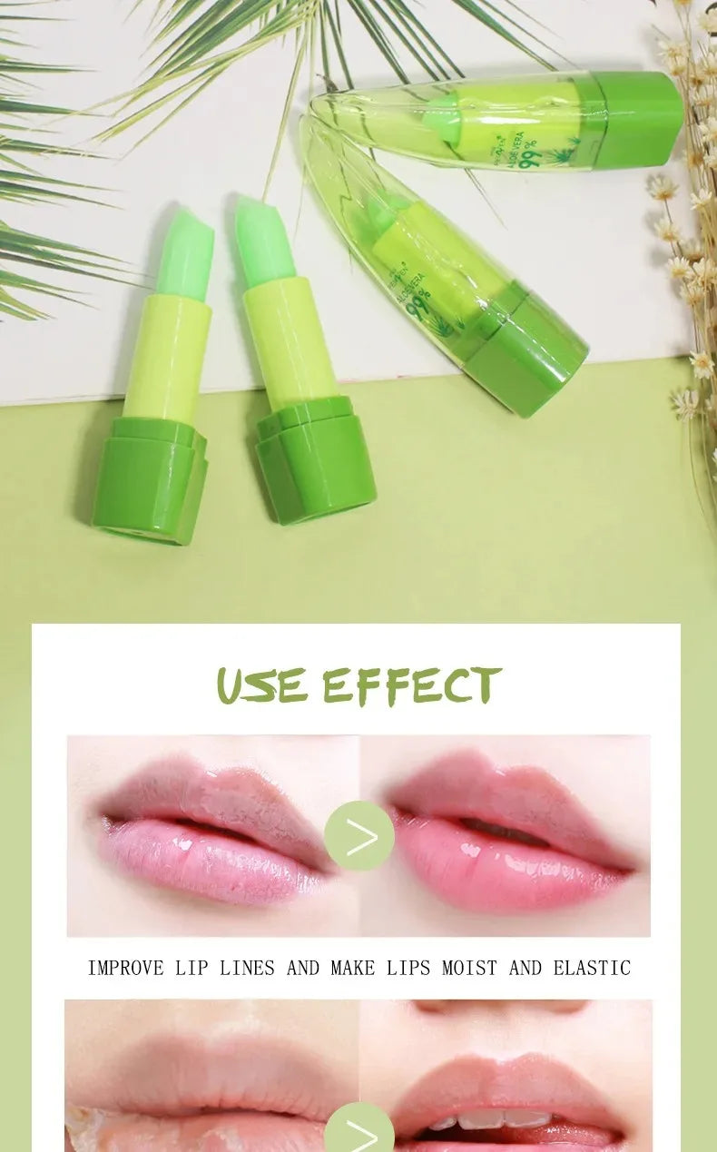 Aloe Vera Warm Color-Changing Lipstick