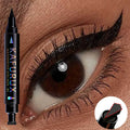 “3-Color 2-in-1 Seal Stamp Eyeliner Pen – Waterproof Liquid Eye Liner Pencil in Black, Purple, Blue, Korean Makeup Cosmetic Gift”