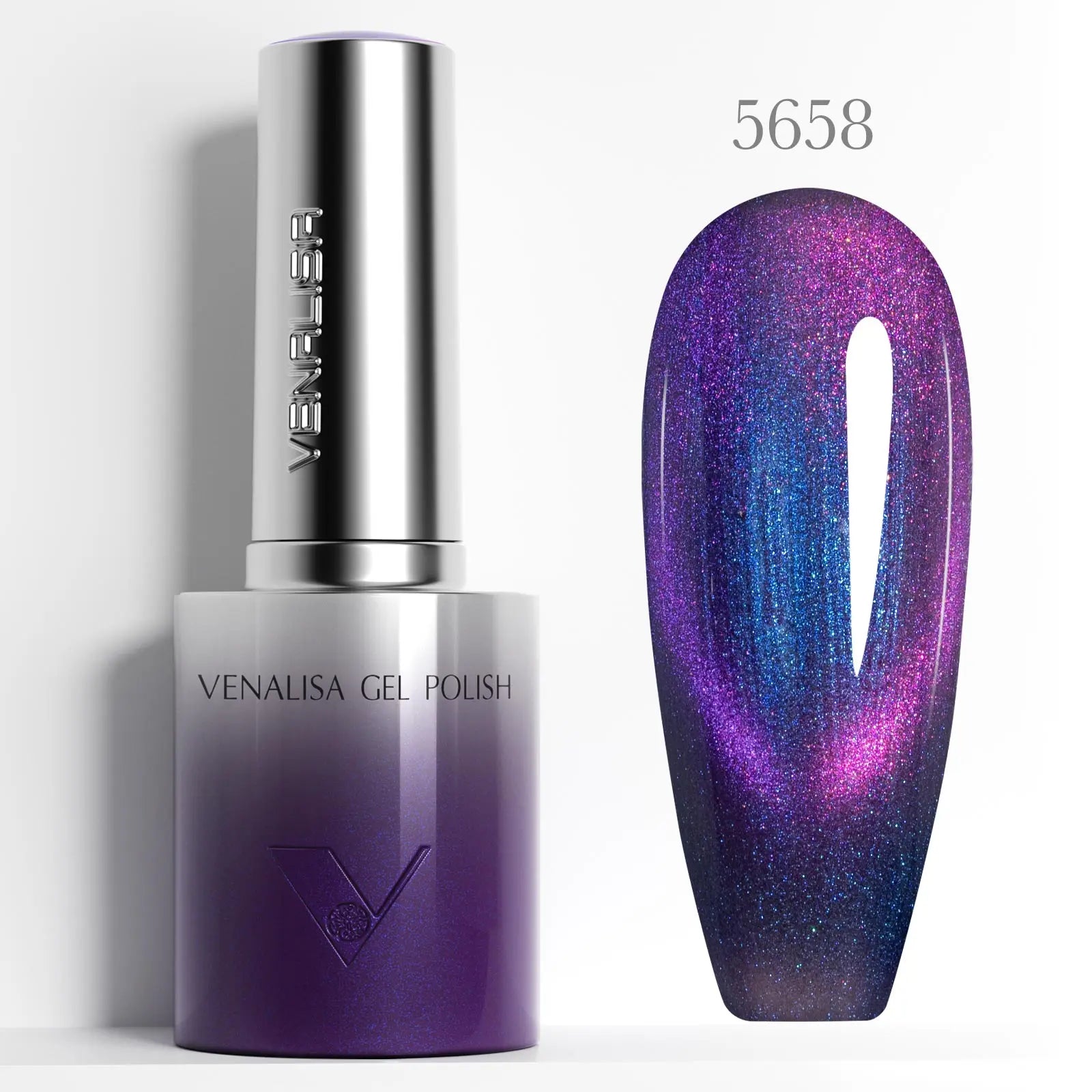 Venalisa 10D Magic Cat Eye Gel Nail Polish 10ml – HEMA & TPO Free, Magnetic Effect, Soak-Off UV/LED Semi-Permanent Gel Varnish”
