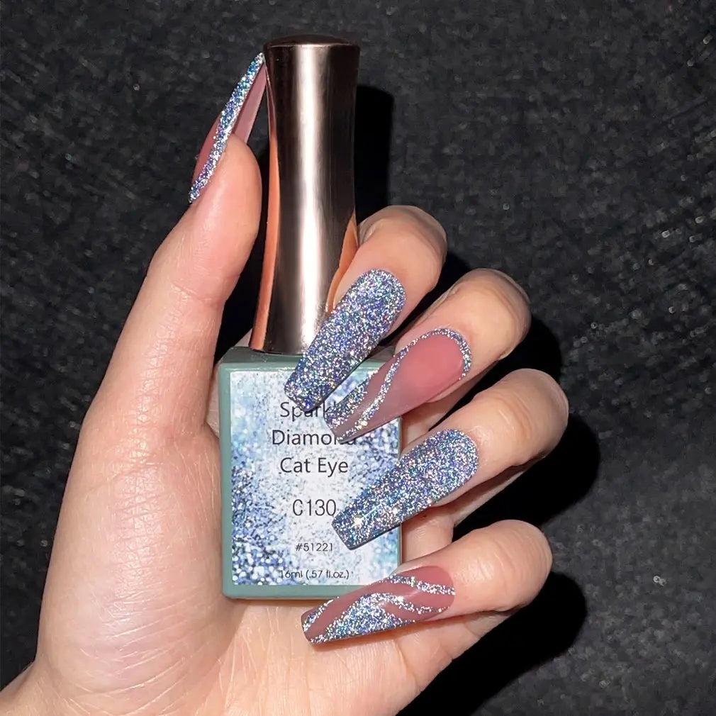 16ml CANNI Sparkle Cat Eye Nail Gel Polish – Magic Holo Effect, Phantom Color Series, Full Coverage, Semi-Permanent Gel Varnish”