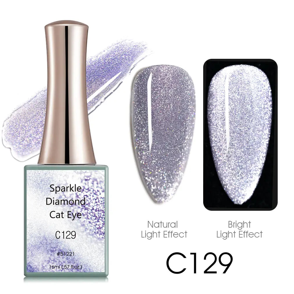 16ml CANNI Sparkle Cat Eye Nail Gel Polish – Magic Holo Effect, Phantom Color Series, Full Coverage, Semi-Permanent Gel Varnish”