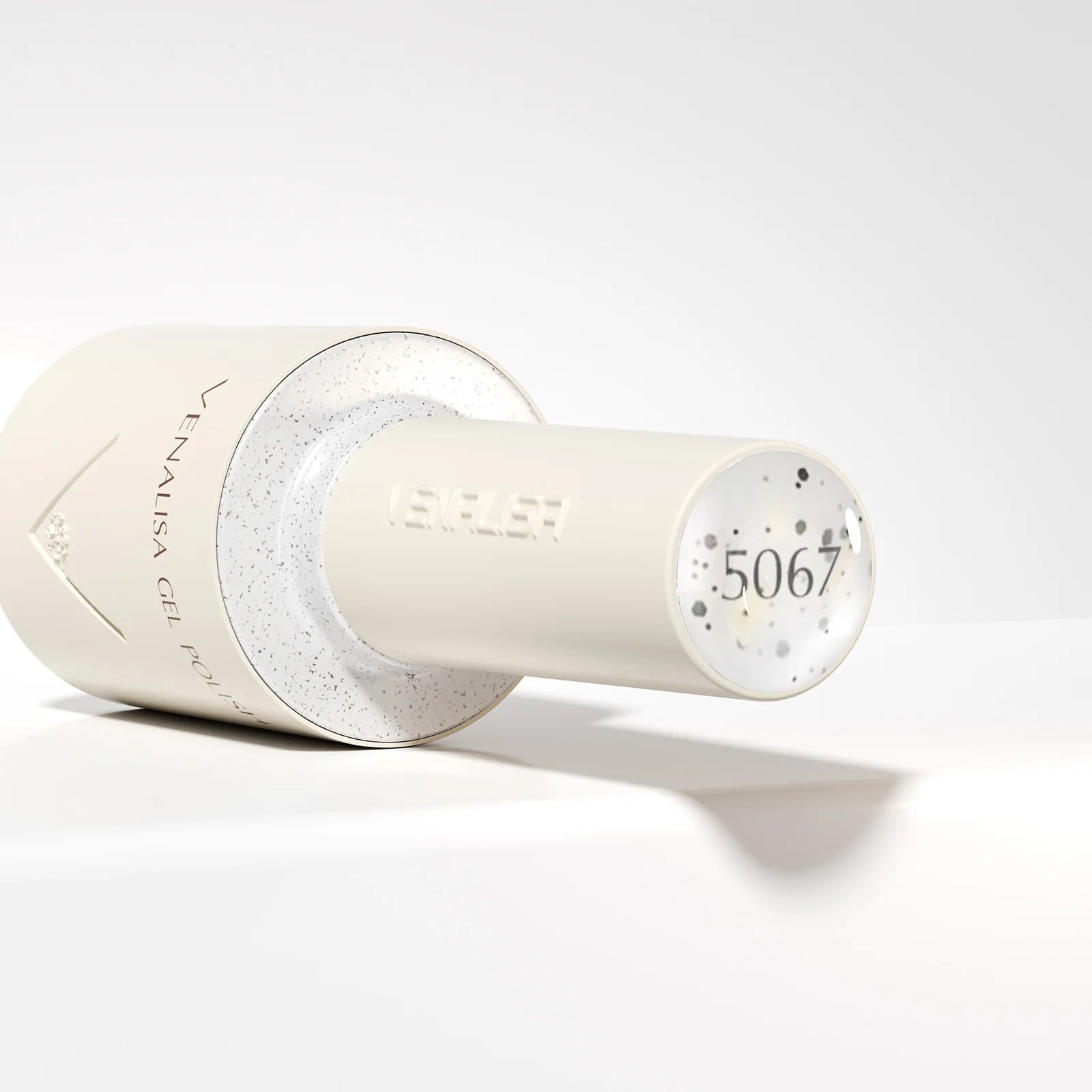 “10ml Venalisa Nail Gel Polish – HEMA & TPO Free, Vegan, Crystal Nude Pink Glitter, Semi-Permanent, Soak-Off UV/LED Ultra Diamond Varnish”