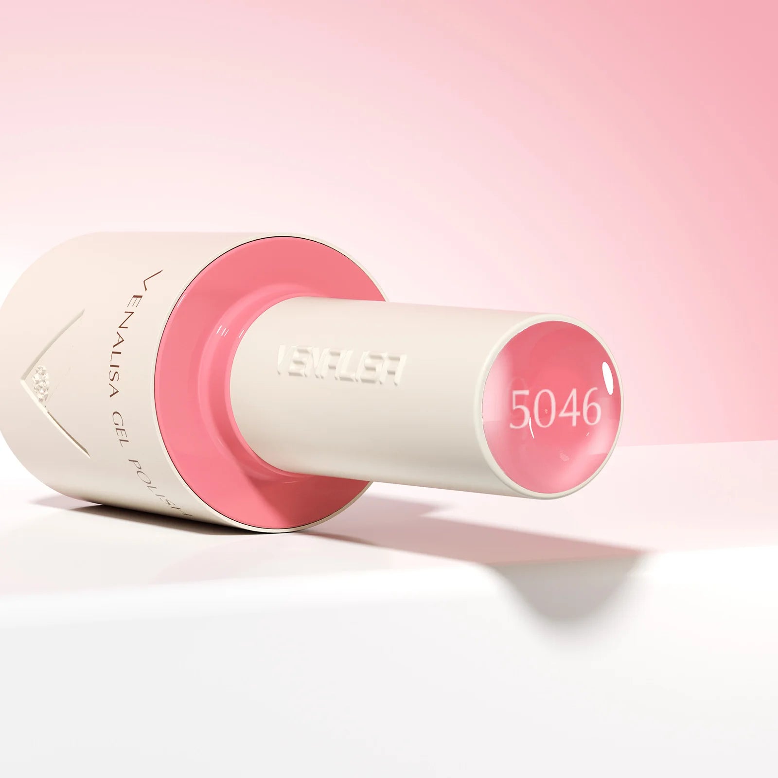 “10ml Venalisa Nail Gel Polish – HEMA & TPO Free, Vegan, Crystal Nude Pink Glitter, Semi-Permanent, Soak-Off UV/LED Ultra Diamond Varnish”