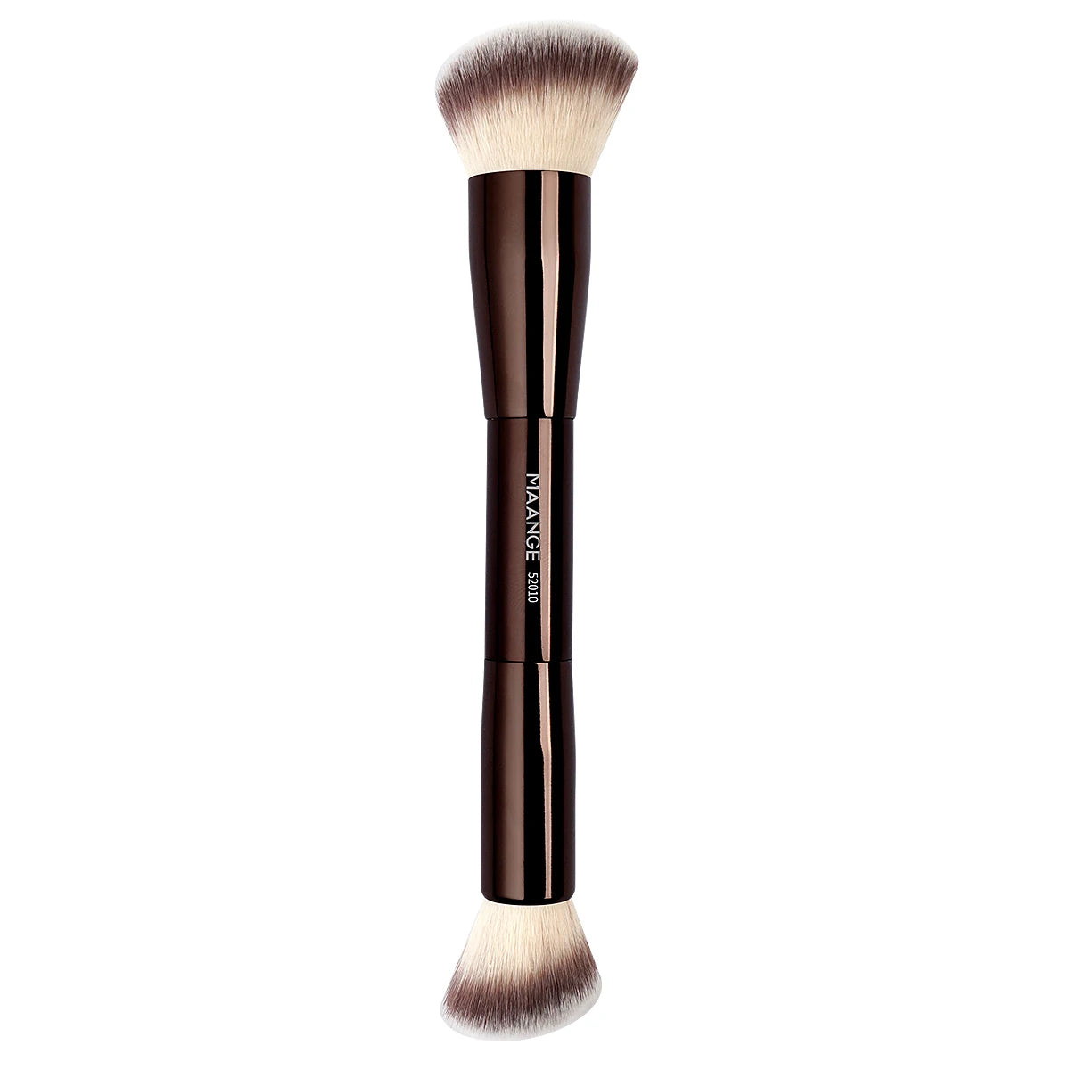 Double-Ended Makeup Brush – Foundation, Powder, Concealer, Blusher & Bronzer with Soft Fiber Bristles