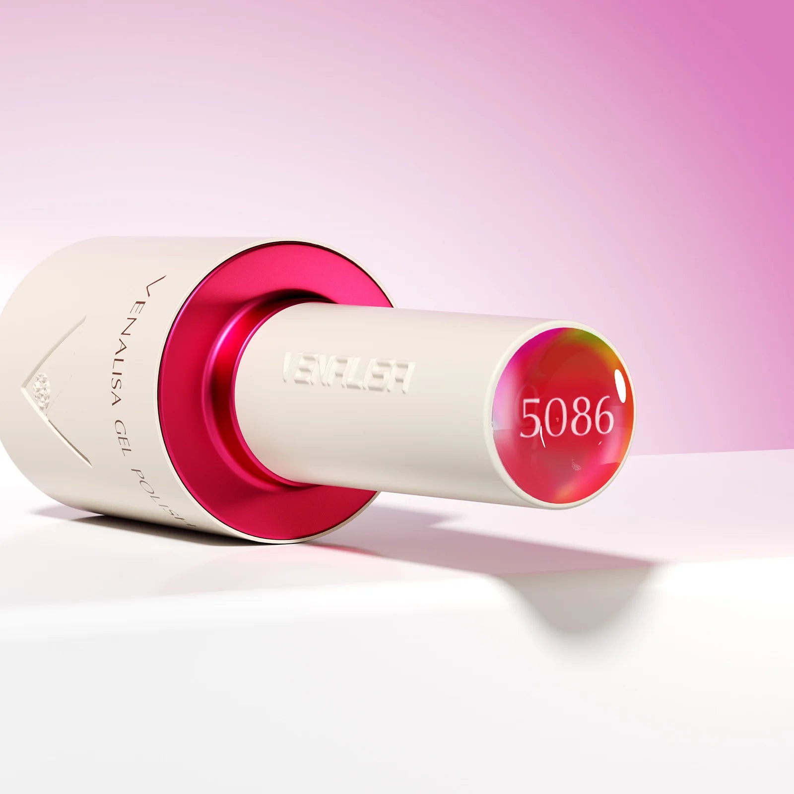 “10ml Venalisa Nail Gel Polish – HEMA & TPO Free, Vegan, Crystal Nude Pink Glitter, Semi-Permanent, Soak-Off UV/LED Ultra Diamond Varnish”