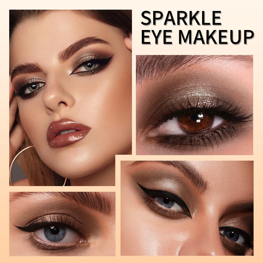 “19-Color Smoky Dark Green Eyeshadow Pen – Waterproof Metallic Glitter Highlighter Pencil for Eye Makeup, 1pcs Cosmetic Tool”