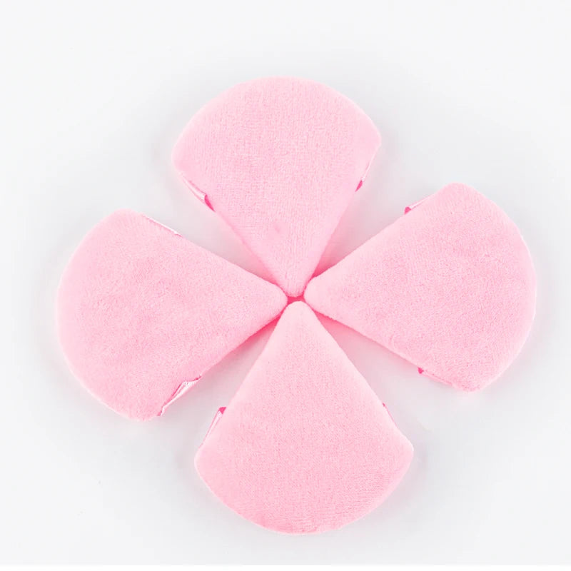 1/2/3/6 Pcs Triangle Velvet Powder Puff – Reusable, Washable Mini Makeup Sponge for Face & Eye Beauty