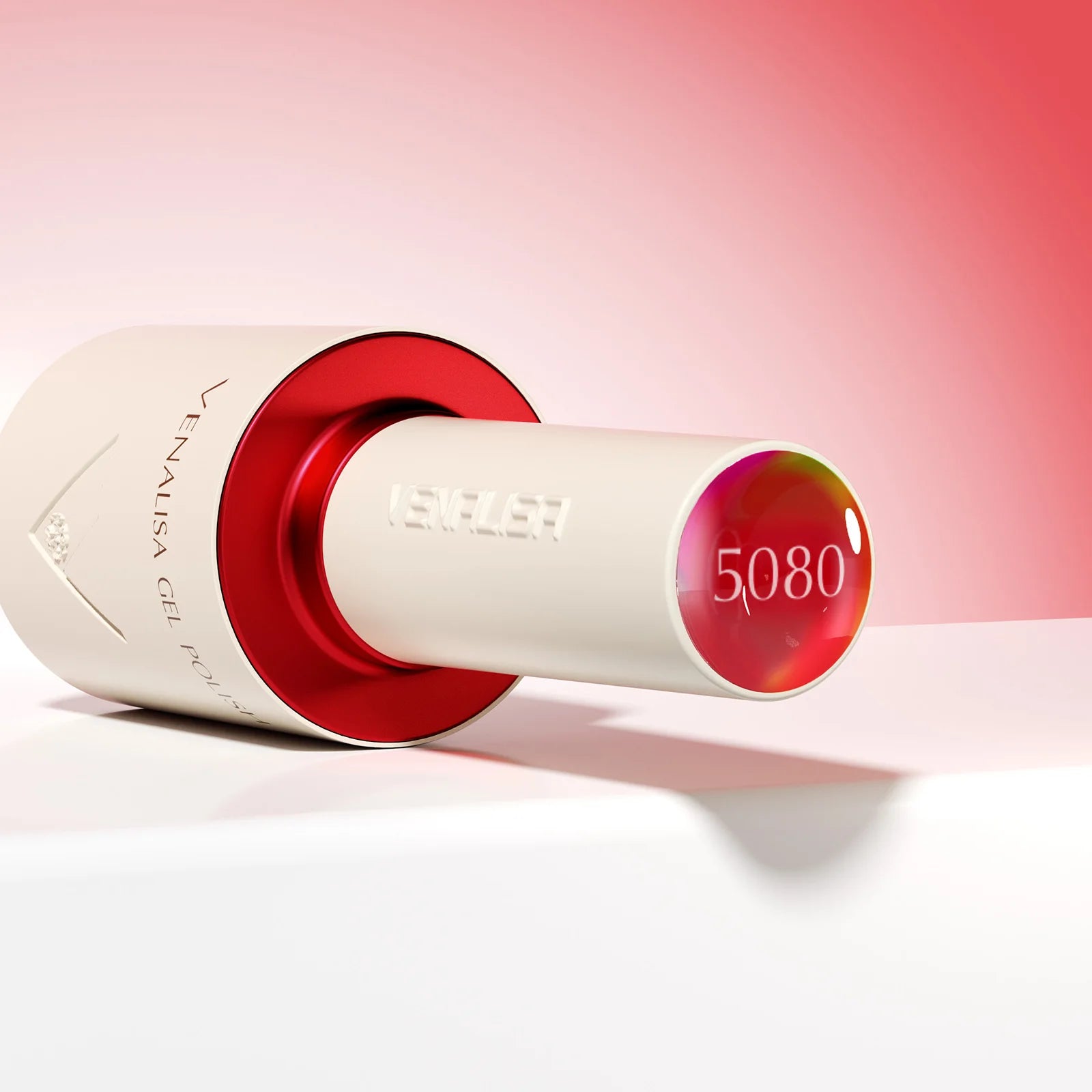 “10ml Venalisa Nail Gel Polish – HEMA & TPO Free, Vegan, Crystal Nude Pink Glitter, Semi-Permanent, Soak-Off UV/LED Ultra Diamond Varnish”