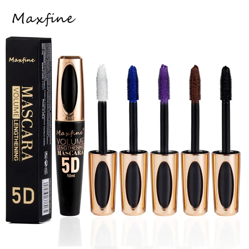 5D Silk Mascara – Bold Black, Long-Lasting Length, Waterproof & Clump-Free for Big Eyes