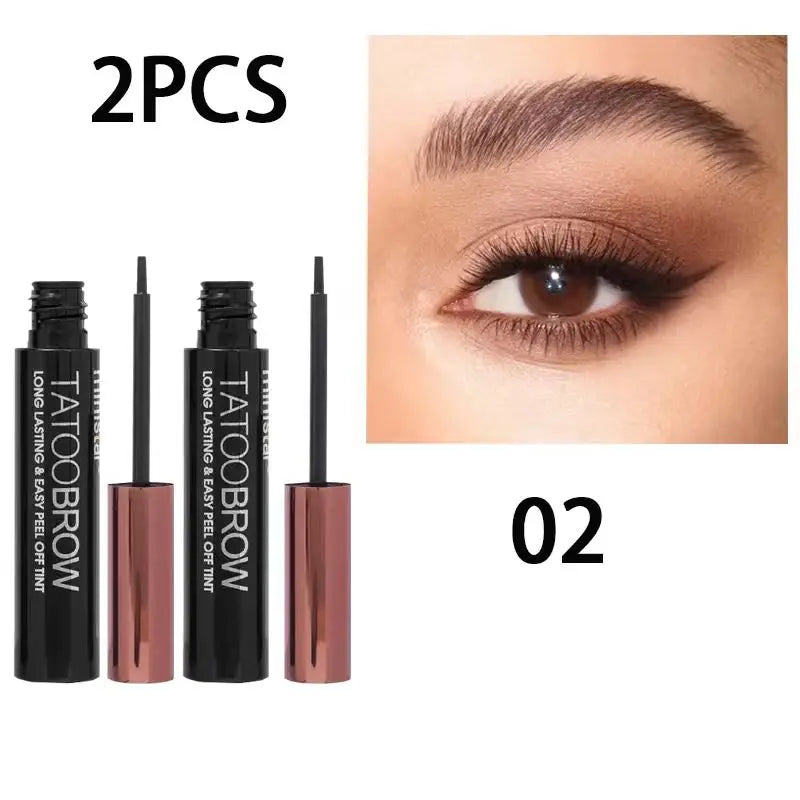 “1PC Tattoo Peel-Off Eyebrow Gel Tint – Semi-Permanent, Waterproof & Transfer-Proof for Fuller, Defined Brows”