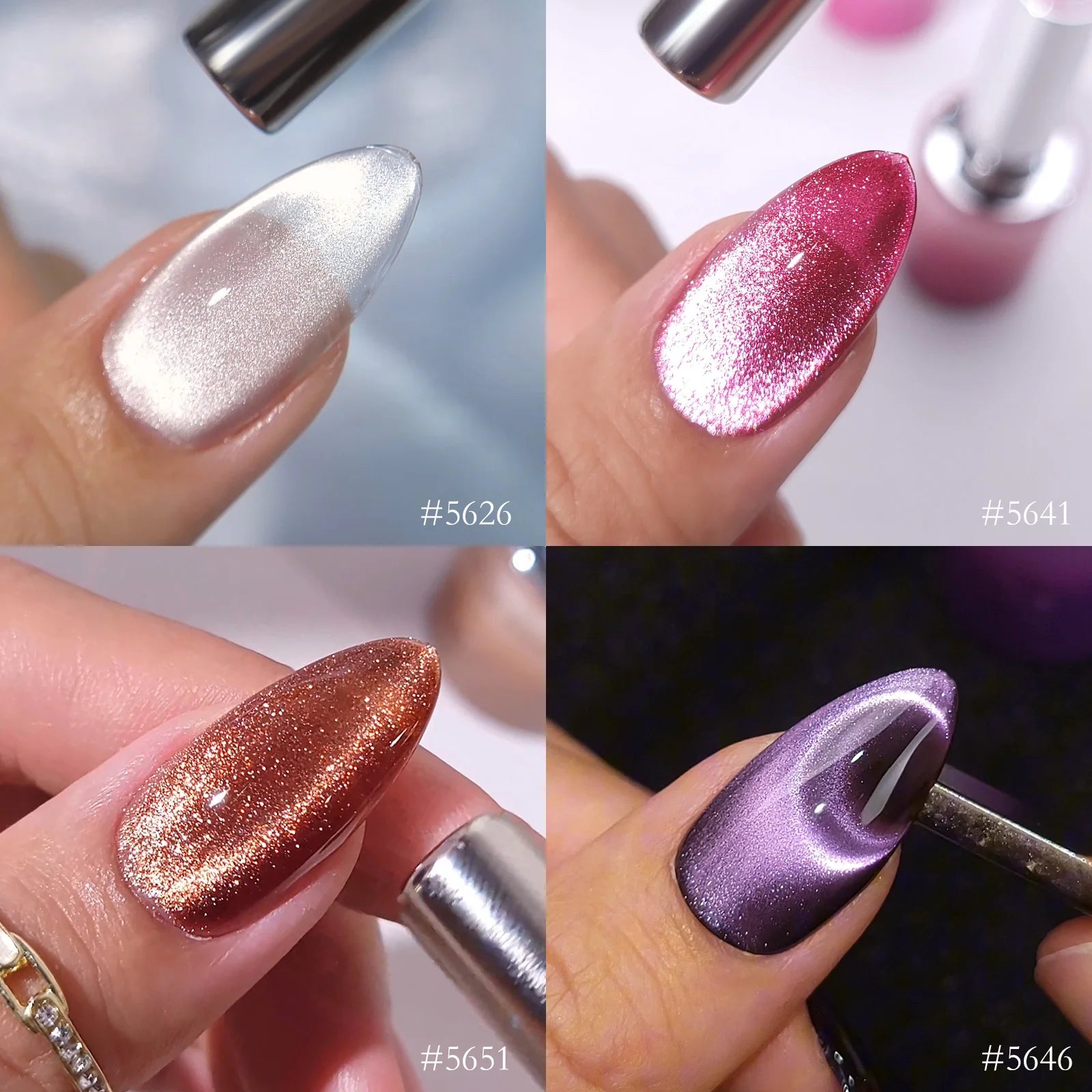 Venalisa 10D Magic Cat Eye Gel Nail Polish 10ml – HEMA & TPO Free, Magnetic Effect, Soak-Off UV/LED Semi-Permanent Gel Varnish”