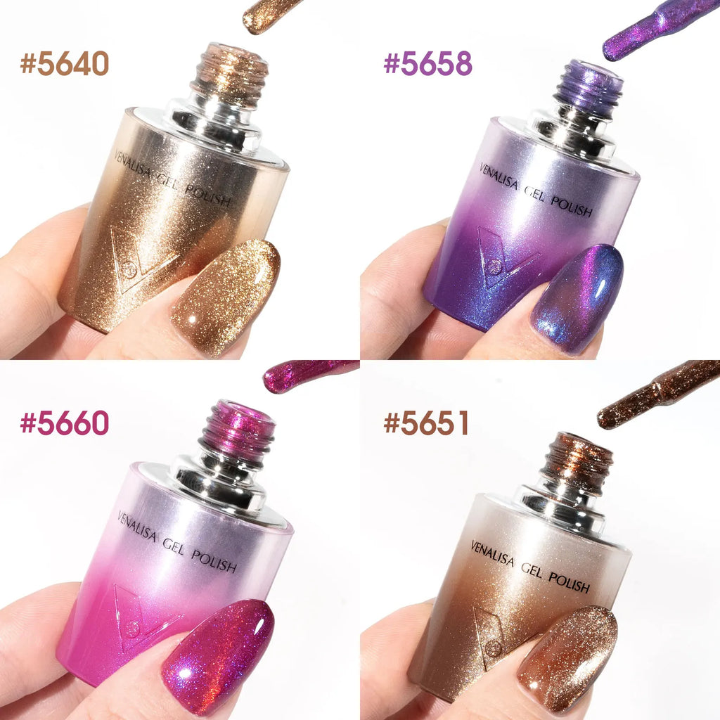 Venalisa 10D Magic Cat Eye Gel Nail Polish 10ml – HEMA & TPO Free, Magnetic Effect, Soak-Off UV/LED Semi-Permanent Gel Varnish”