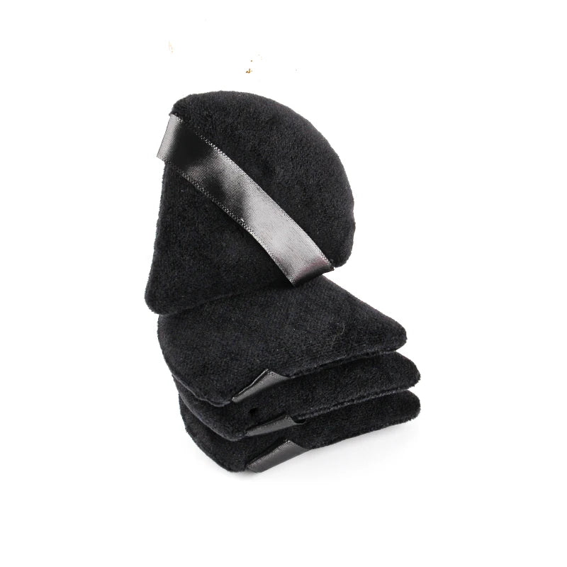 1/2/3/6 Pcs Triangle Velvet Powder Puff – Reusable, Washable Mini Makeup Sponge for Face & Eye Beauty