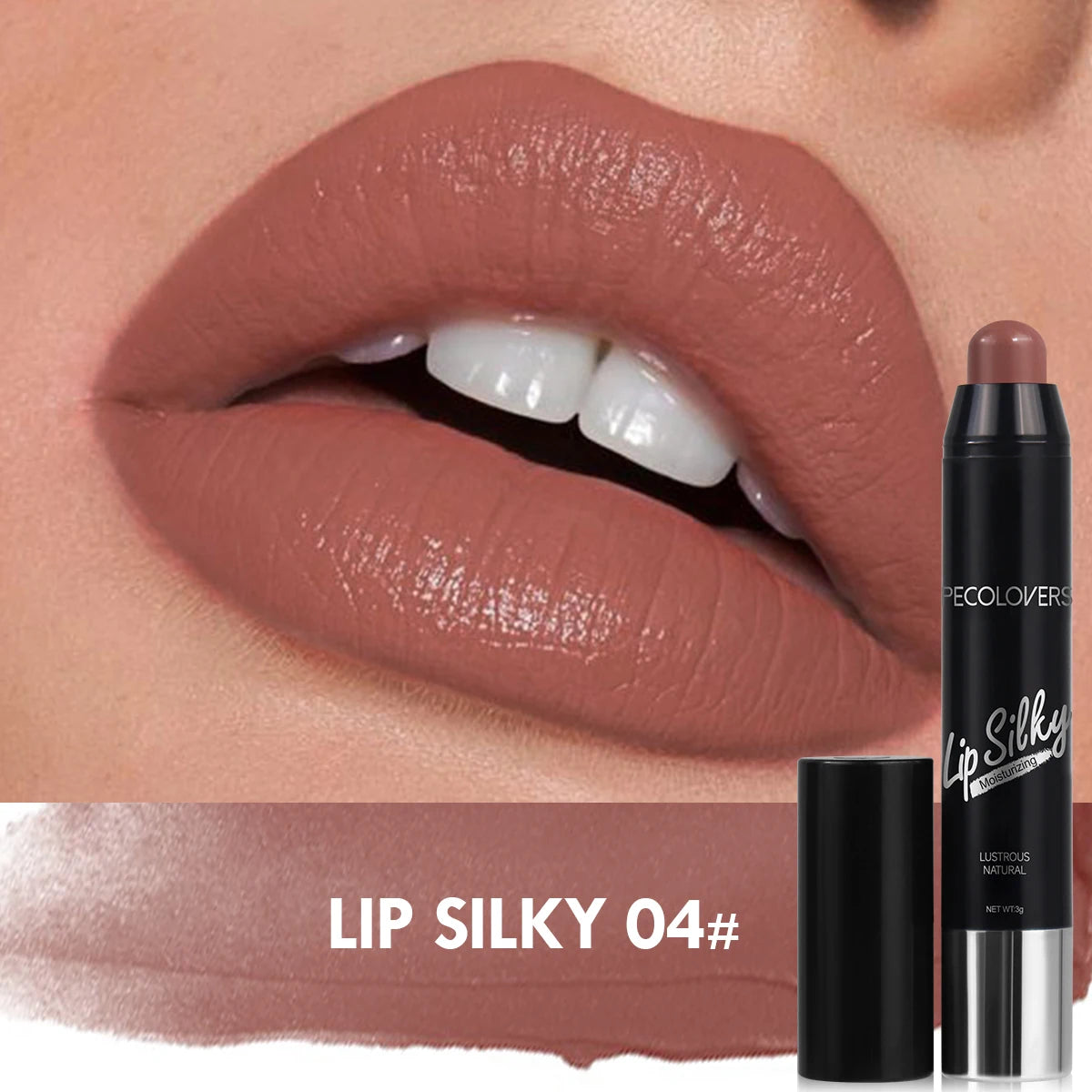 Matte Lipstick Pencil – Waterproof, Long-Lasting, Non-Sticky Lip Stain, Nude Cosmetic Lip Pen Makeup
