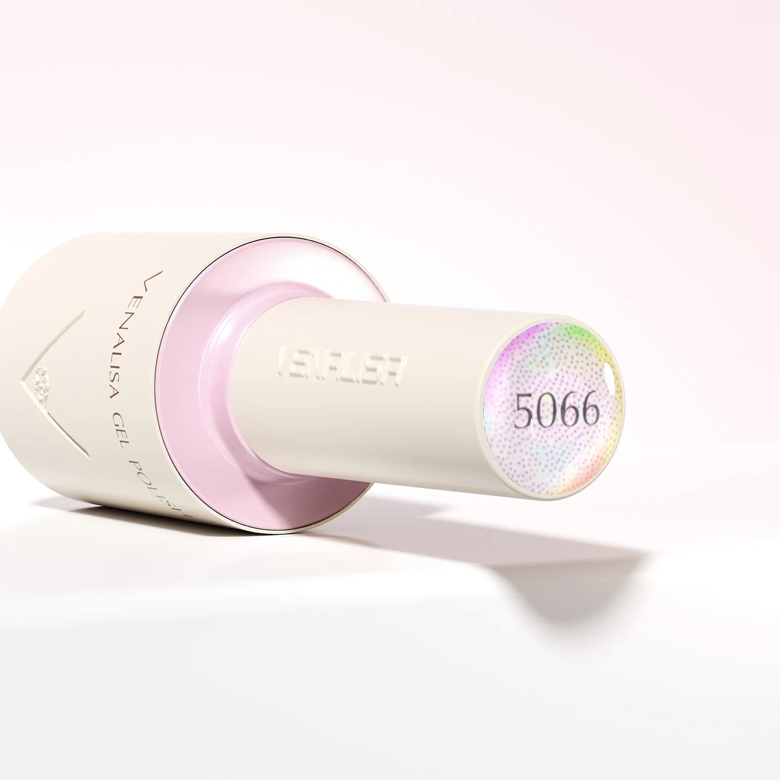 “10ml Venalisa Nail Gel Polish – HEMA & TPO Free, Vegan, Crystal Nude Pink Glitter, Semi-Permanent, Soak-Off UV/LED Ultra Diamond Varnish”