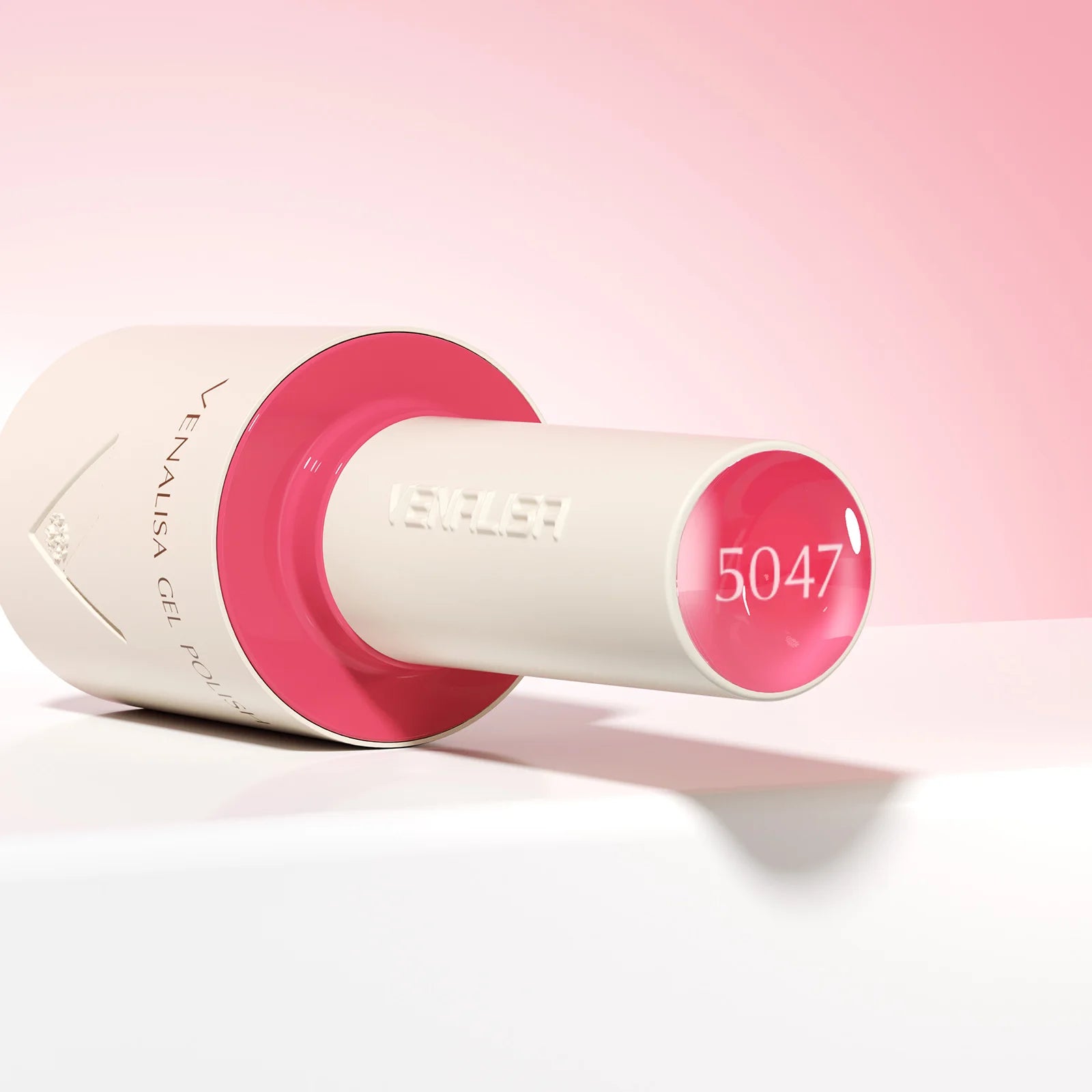 “10ml Venalisa Nail Gel Polish – HEMA & TPO Free, Vegan, Crystal Nude Pink Glitter, Semi-Permanent, Soak-Off UV/LED Ultra Diamond Varnish”