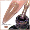 Mtssii 7ml Colorful Reflective Gel Nail Polish – Glitter Sparkling Flash Effect, Semi-Permanent Soak-Off Nail Varnish”