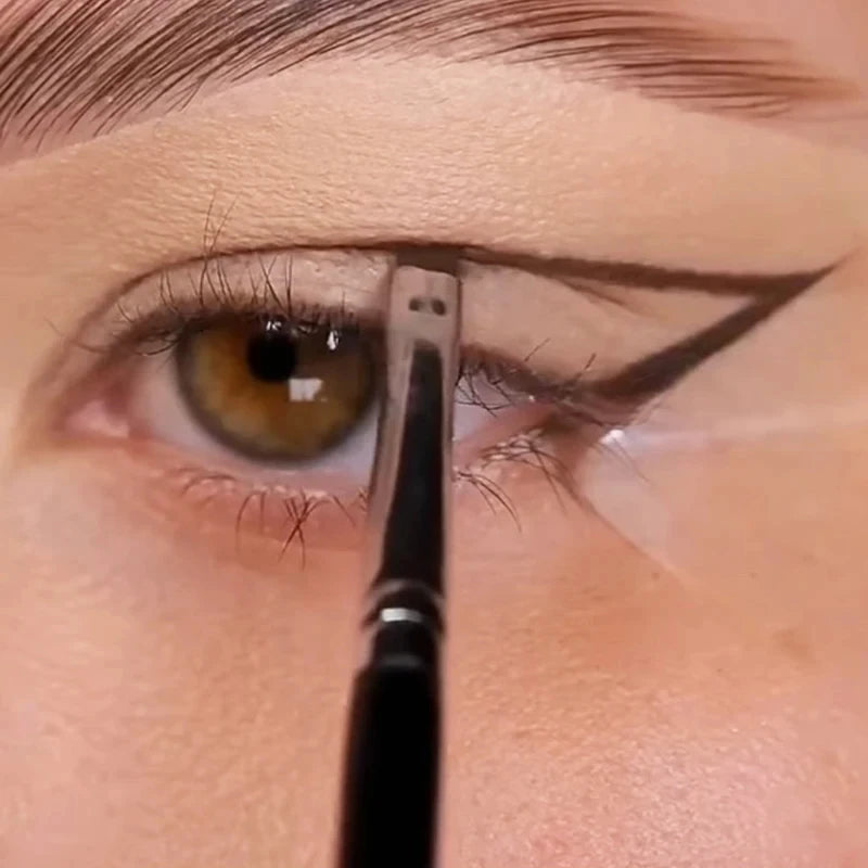 3pcs/Set Eyeliner & Eyebrow Brush – Flat Fine Blade, Portable Eye Liner and Brow Contour Makeup Brushes