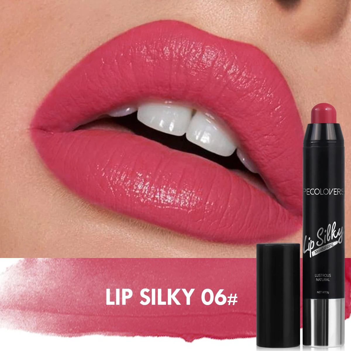 Matte Lipstick Pencil – Waterproof, Long-Lasting, Non-Sticky Lip Stain, Nude Cosmetic Lip Pen Makeup