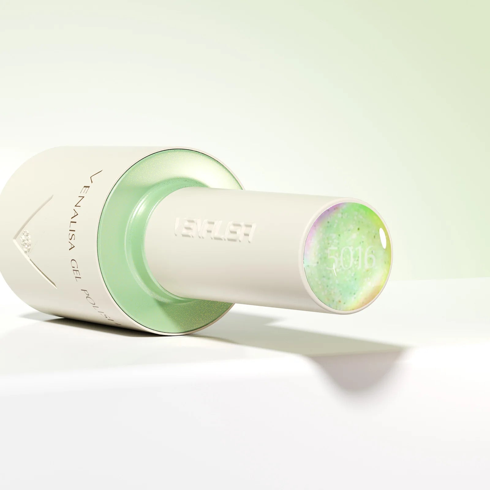 “10ml Venalisa Nail Gel Polish – HEMA & TPO Free, Vegan, Crystal Nude Pink Glitter, Semi-Permanent, Soak-Off UV/LED Ultra Diamond Varnish”