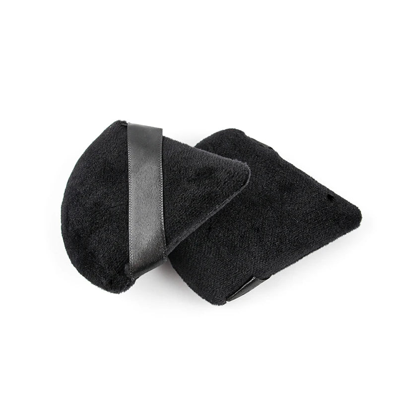 1/2/3/6 Pcs Triangle Velvet Powder Puff – Reusable, Washable Mini Makeup Sponge for Face & Eye Beauty