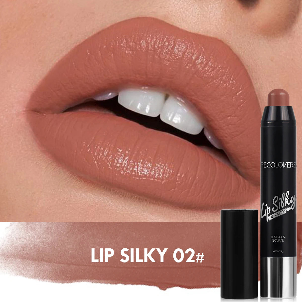 Matte Lipstick Pencil – Waterproof, Long-Lasting, Non-Sticky Lip Stain, Nude Cosmetic Lip Pen Makeup
