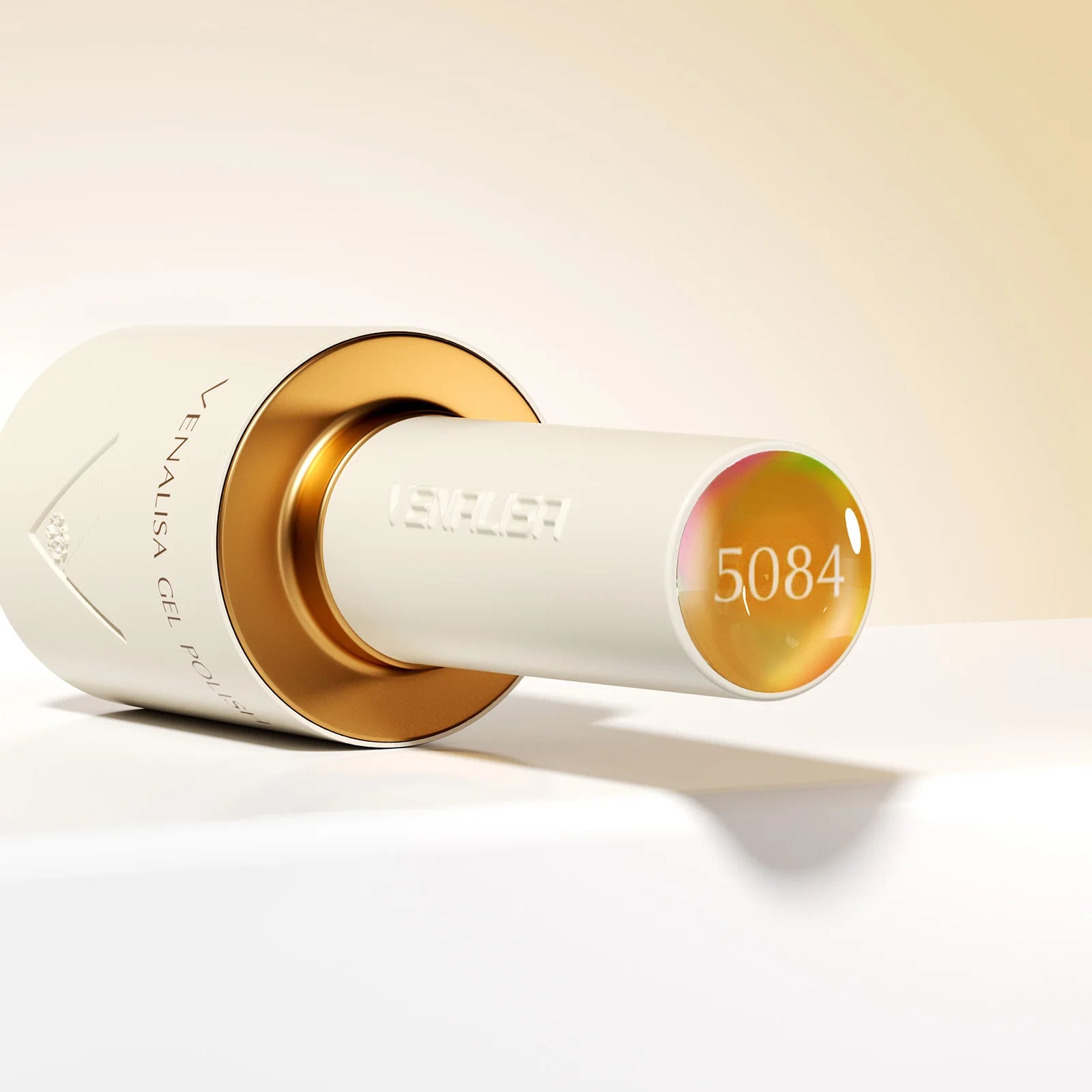 “10ml Venalisa Nail Gel Polish – HEMA & TPO Free, Vegan, Crystal Nude Pink Glitter, Semi-Permanent, Soak-Off UV/LED Ultra Diamond Varnish”