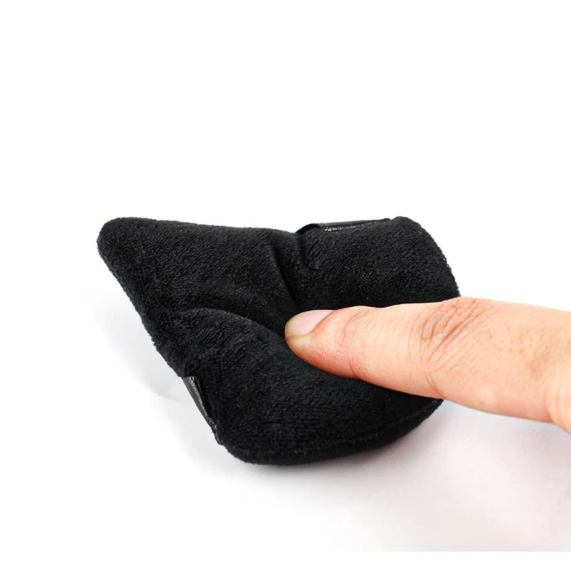 1/2/3/6 Pcs Triangle Velvet Powder Puff – Reusable, Washable Mini Makeup Sponge for Face & Eye Beauty