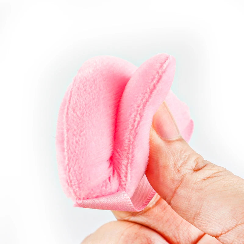 1/2/3/6 Pcs Triangle Velvet Powder Puff – Reusable, Washable Mini Makeup Sponge for Face & Eye Beauty