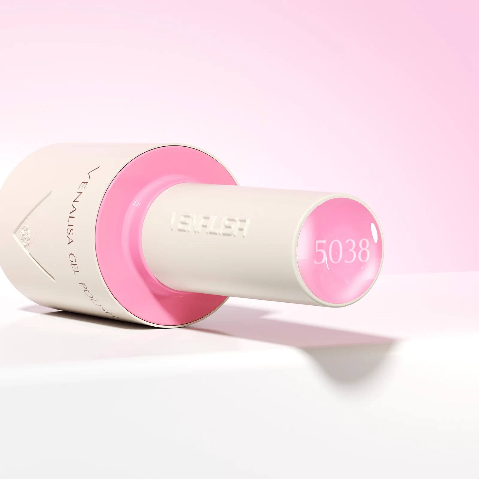 “10ml Venalisa Nail Gel Polish – HEMA & TPO Free, Vegan, Crystal Nude Pink Glitter, Semi-Permanent, Soak-Off UV/LED Ultra Diamond Varnish”