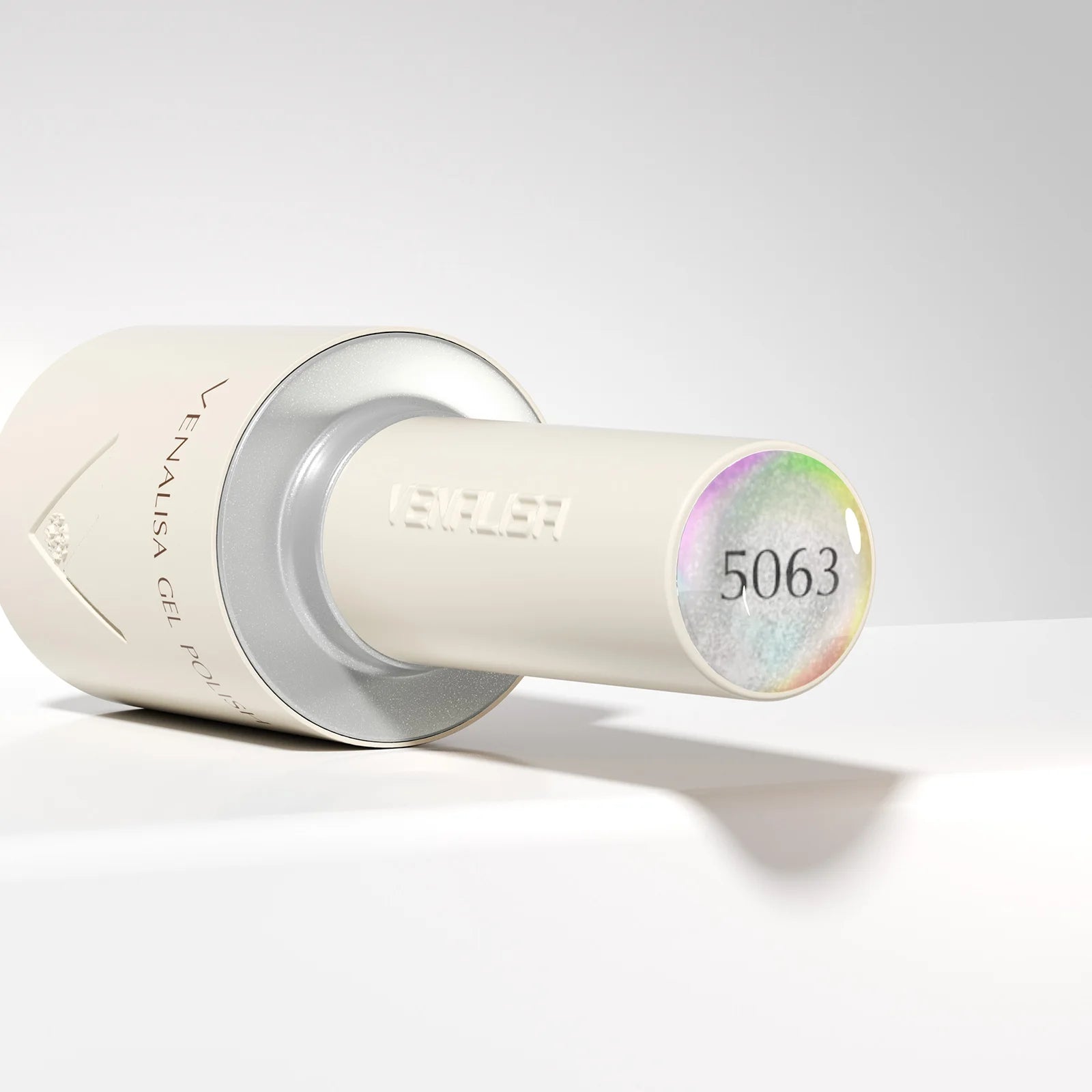 “10ml Venalisa Nail Gel Polish – HEMA & TPO Free, Vegan, Crystal Nude Pink Glitter, Semi-Permanent, Soak-Off UV/LED Ultra Diamond Varnish”