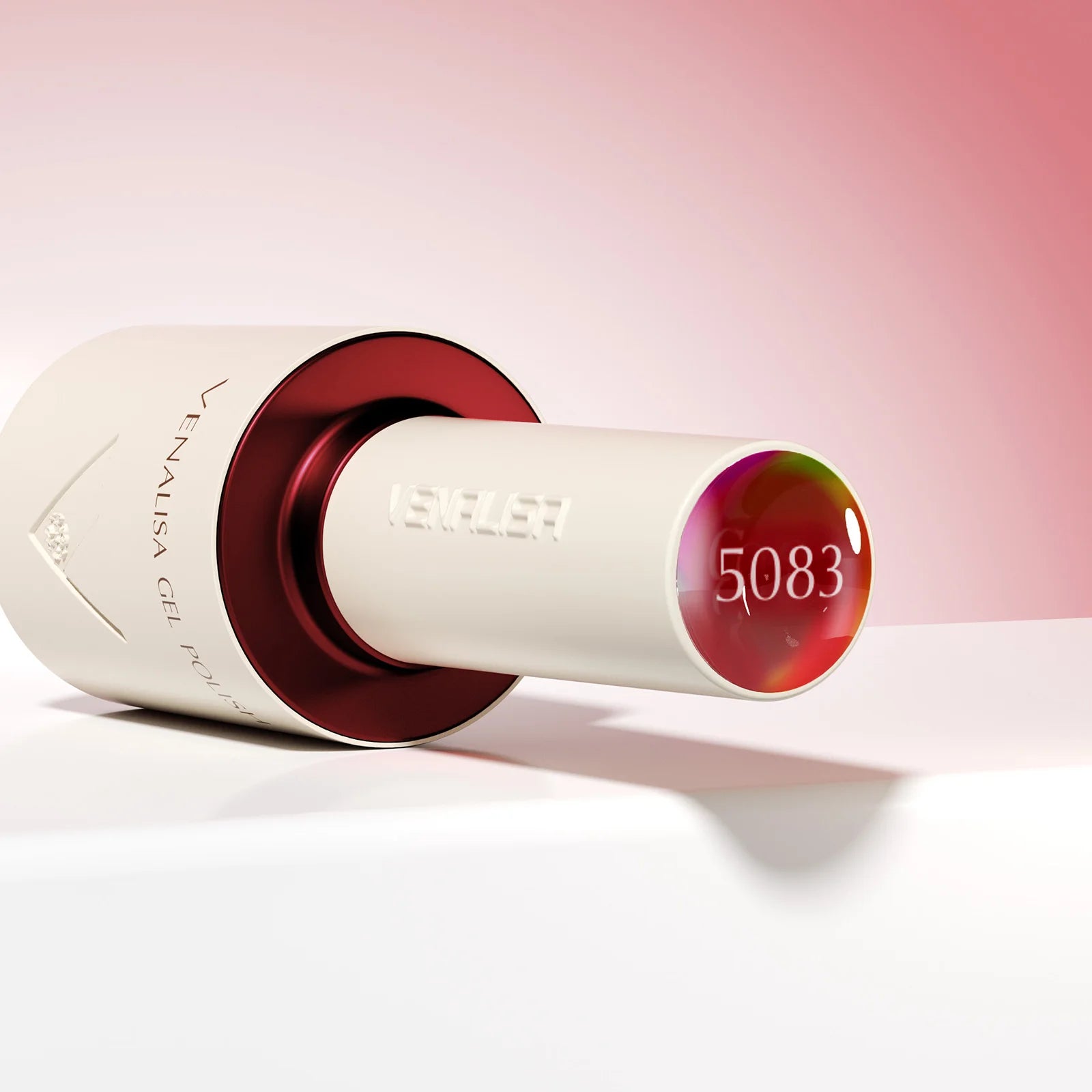 “10ml Venalisa Nail Gel Polish – HEMA & TPO Free, Vegan, Crystal Nude Pink Glitter, Semi-Permanent, Soak-Off UV/LED Ultra Diamond Varnish”