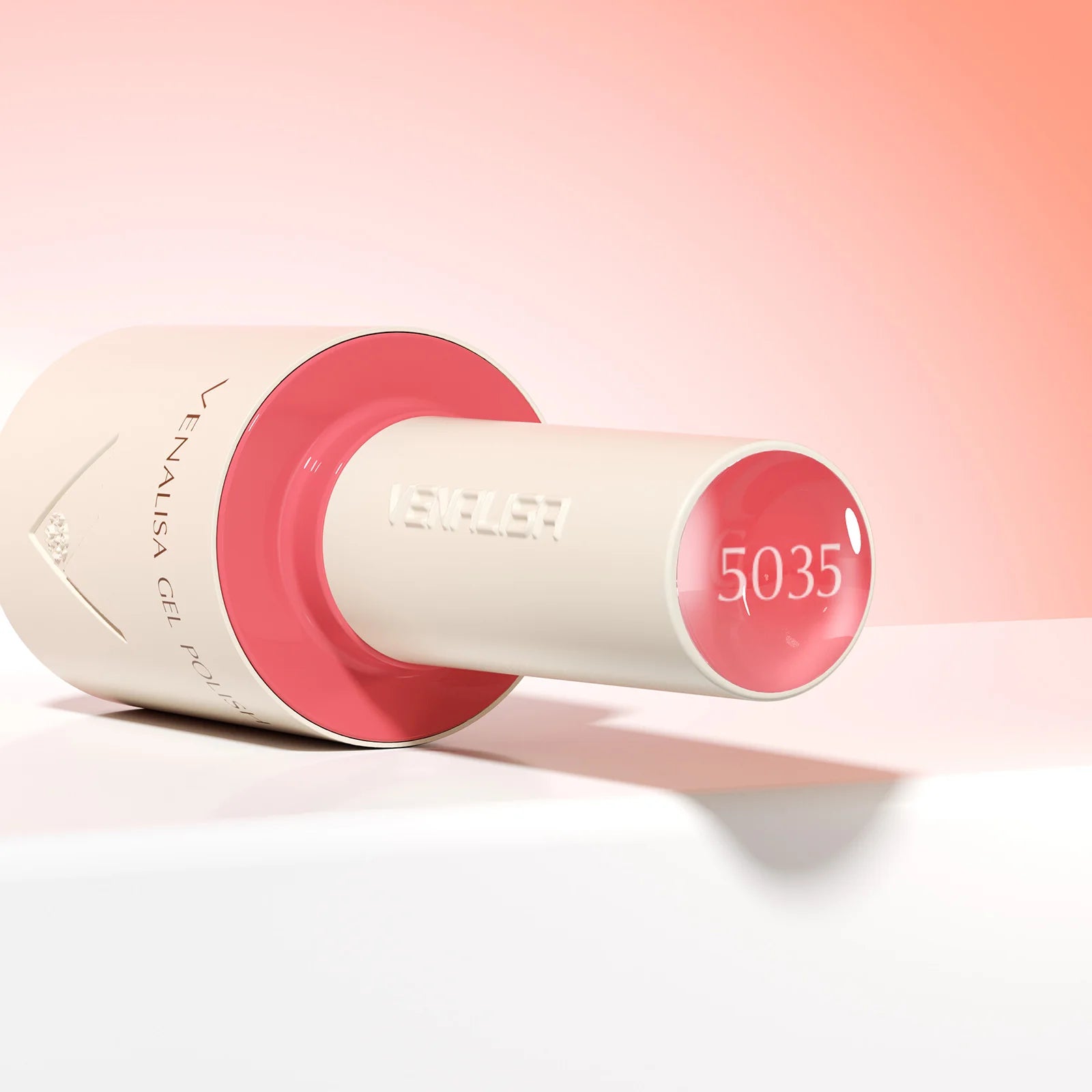 “10ml Venalisa Nail Gel Polish – HEMA & TPO Free, Vegan, Crystal Nude Pink Glitter, Semi-Permanent, Soak-Off UV/LED Ultra Diamond Varnish”