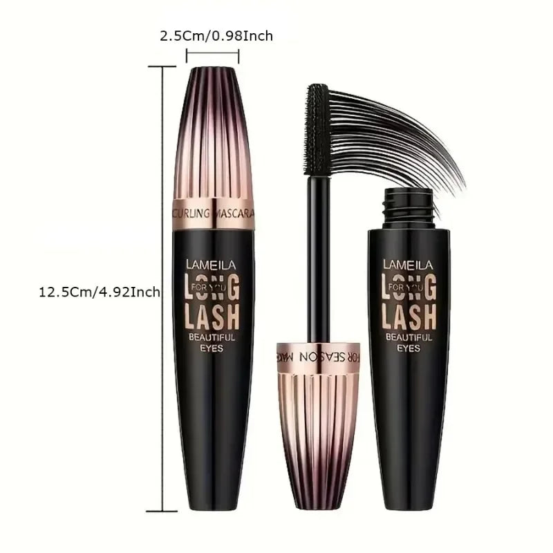 4D Waterproof Mascara – Thick, Long Lashes with Curling Effect, Smudge-Proof & Long-Lasting