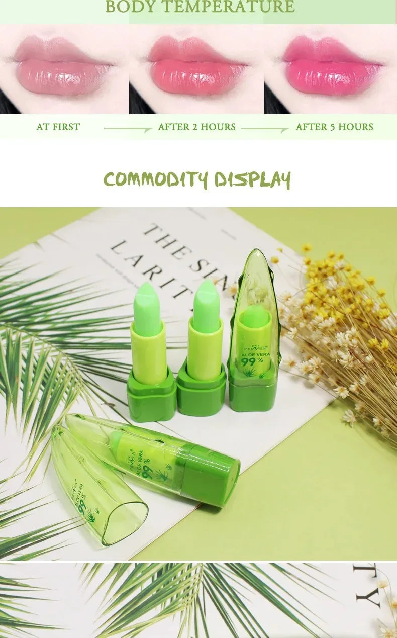 Aloe Vera Warm Color-Changing Lipstick