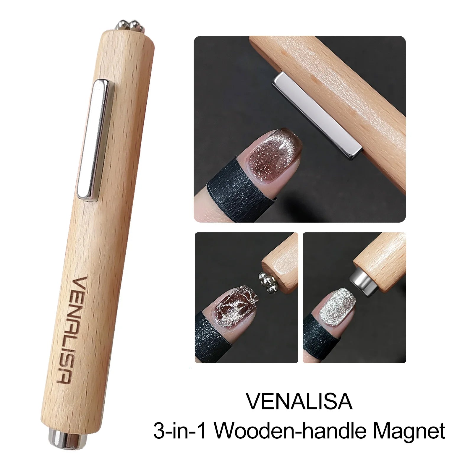 Venalisa 10D Magic Cat Eye Gel Nail Polish 10ml – HEMA & TPO Free, Magnetic Effect, Soak-Off UV/LED Semi-Permanent Gel Varnish”