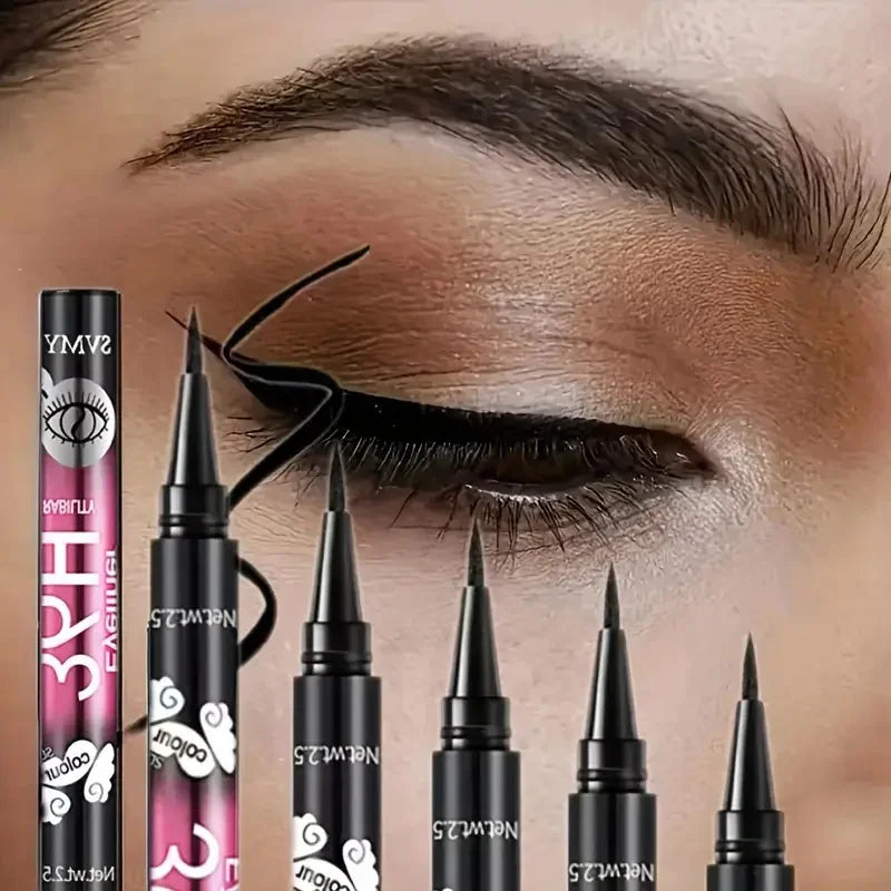 12 PCS Hot Makeup Ultimate Black Liquid Eyeliner – Long-Lasting, Waterproof Eye Liner Pencil Pen, Cosmetic Beauty Tool”