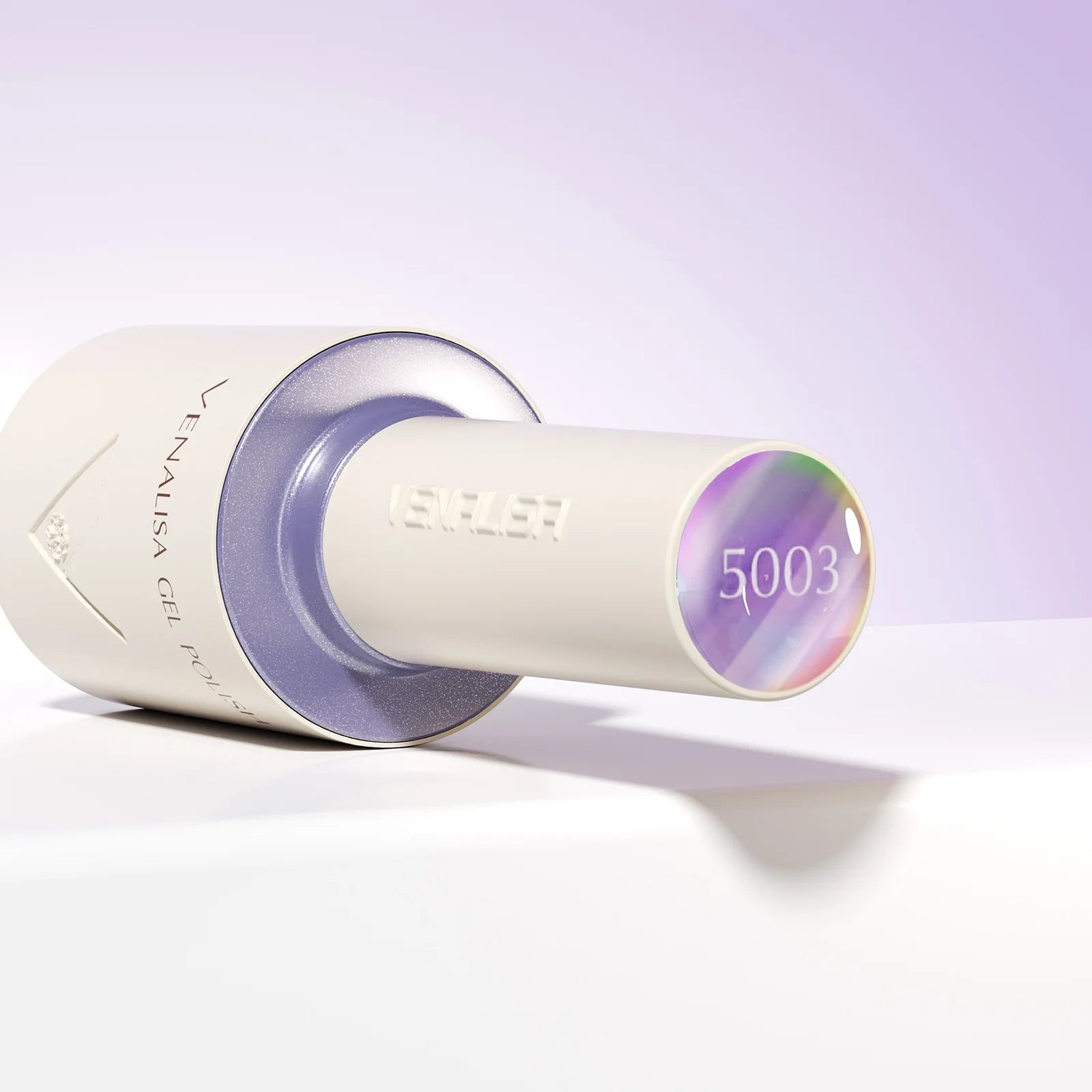 “10ml Venalisa Nail Gel Polish – HEMA & TPO Free, Vegan, Crystal Nude Pink Glitter, Semi-Permanent, Soak-Off UV/LED Ultra Diamond Varnish”