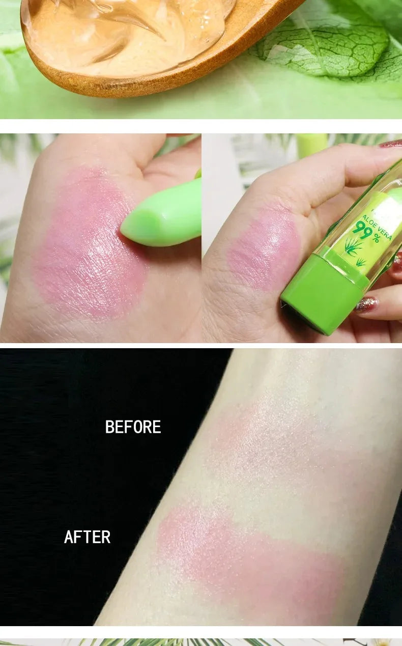 Aloe Vera Warm Color-Changing Lipstick