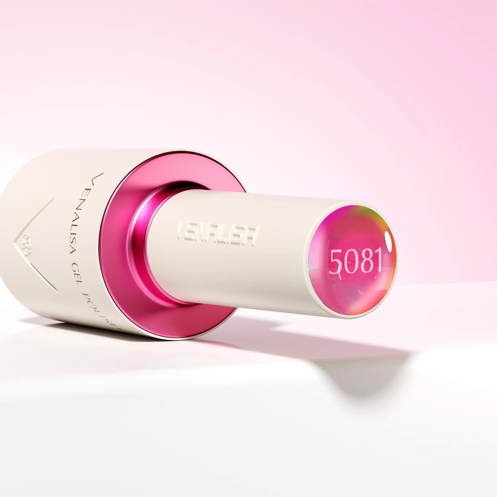 “10ml Venalisa Nail Gel Polish – HEMA & TPO Free, Vegan, Crystal Nude Pink Glitter, Semi-Permanent, Soak-Off UV/LED Ultra Diamond Varnish”