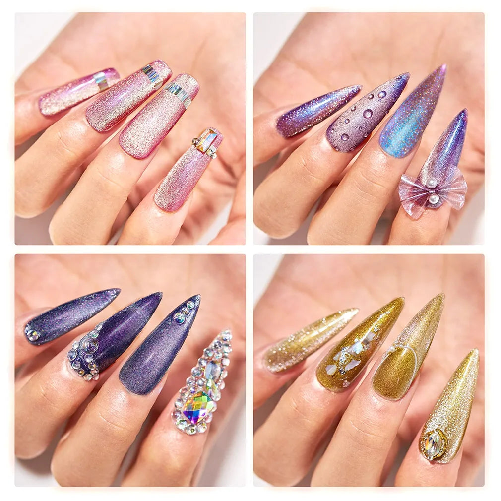 16ml CANNI Sparkle Cat Eye Nail Gel Polish – Magic Holo Effect, Phantom Color Series, Full Coverage, Semi-Permanent Gel Varnish”