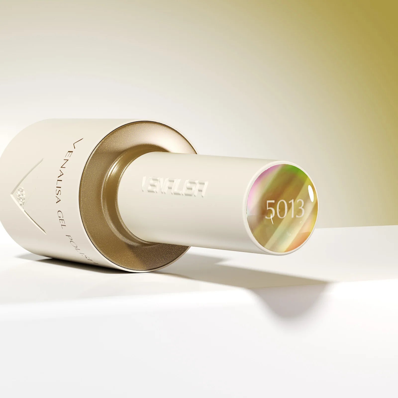 “10ml Venalisa Nail Gel Polish – HEMA & TPO Free, Vegan, Crystal Nude Pink Glitter, Semi-Permanent, Soak-Off UV/LED Ultra Diamond Varnish”