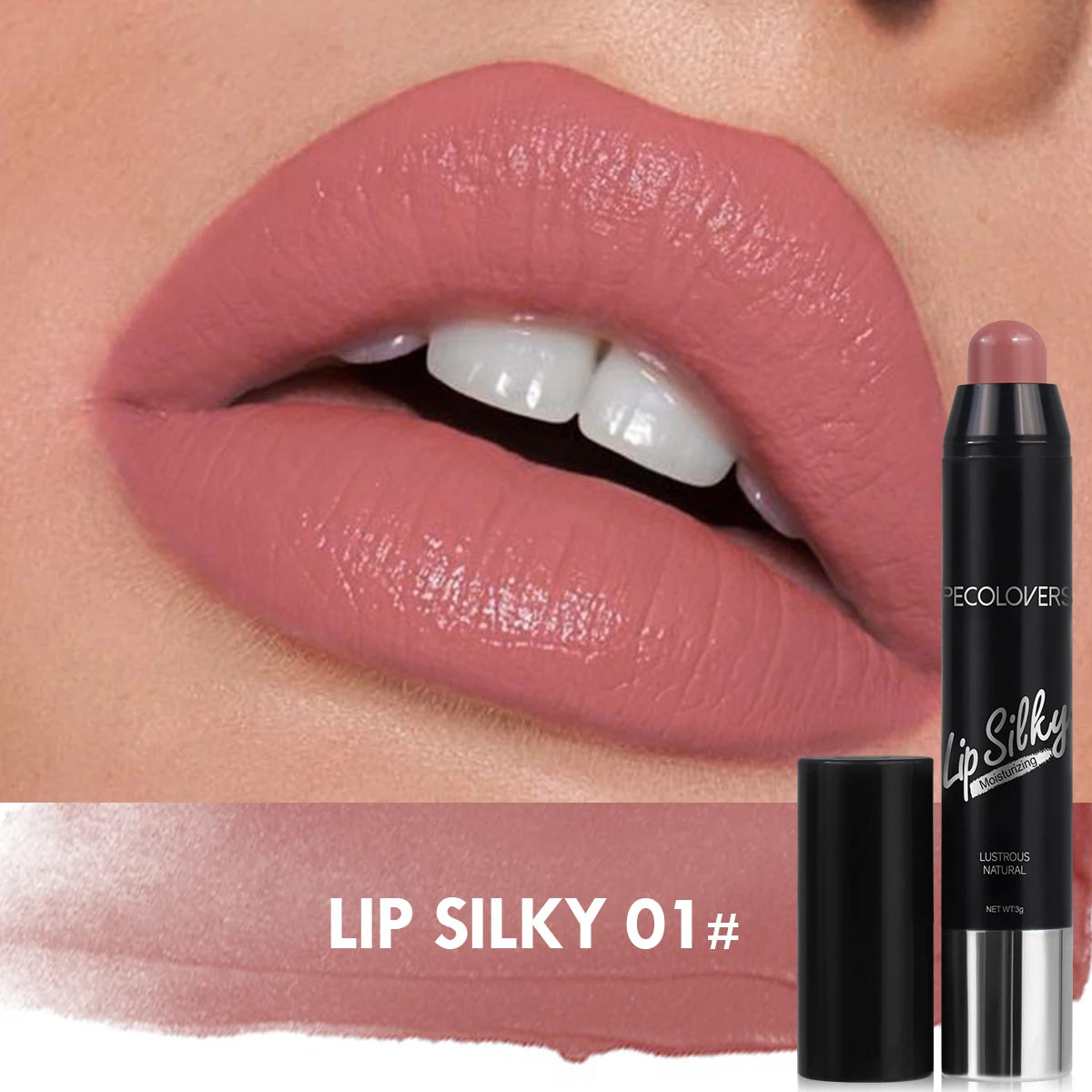 Matte Lipstick Pencil – Waterproof, Long-Lasting, Non-Sticky Lip Stain, Nude Cosmetic Lip Pen Makeup