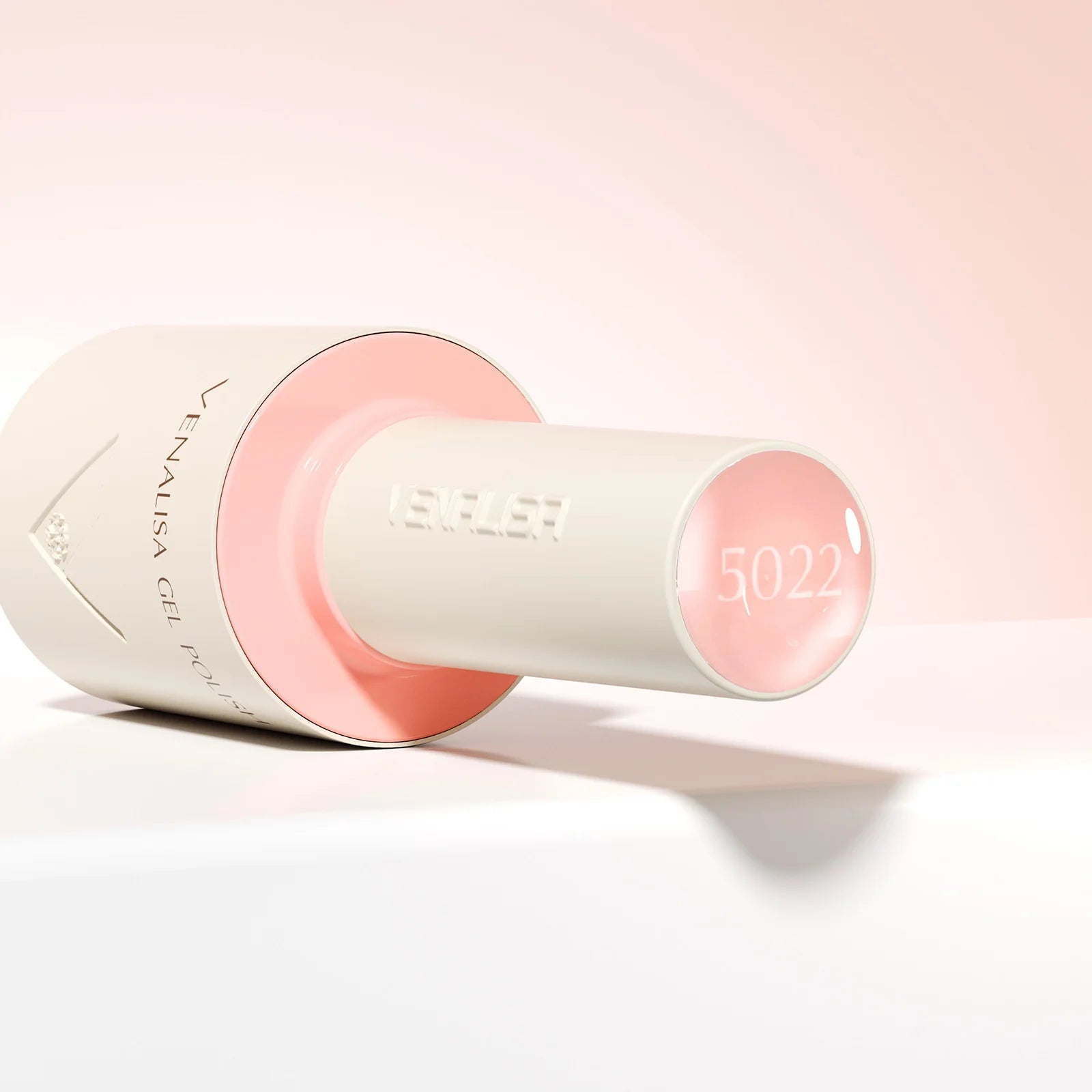 “10ml Venalisa Nail Gel Polish – HEMA & TPO Free, Vegan, Crystal Nude Pink Glitter, Semi-Permanent, Soak-Off UV/LED Ultra Diamond Varnish”