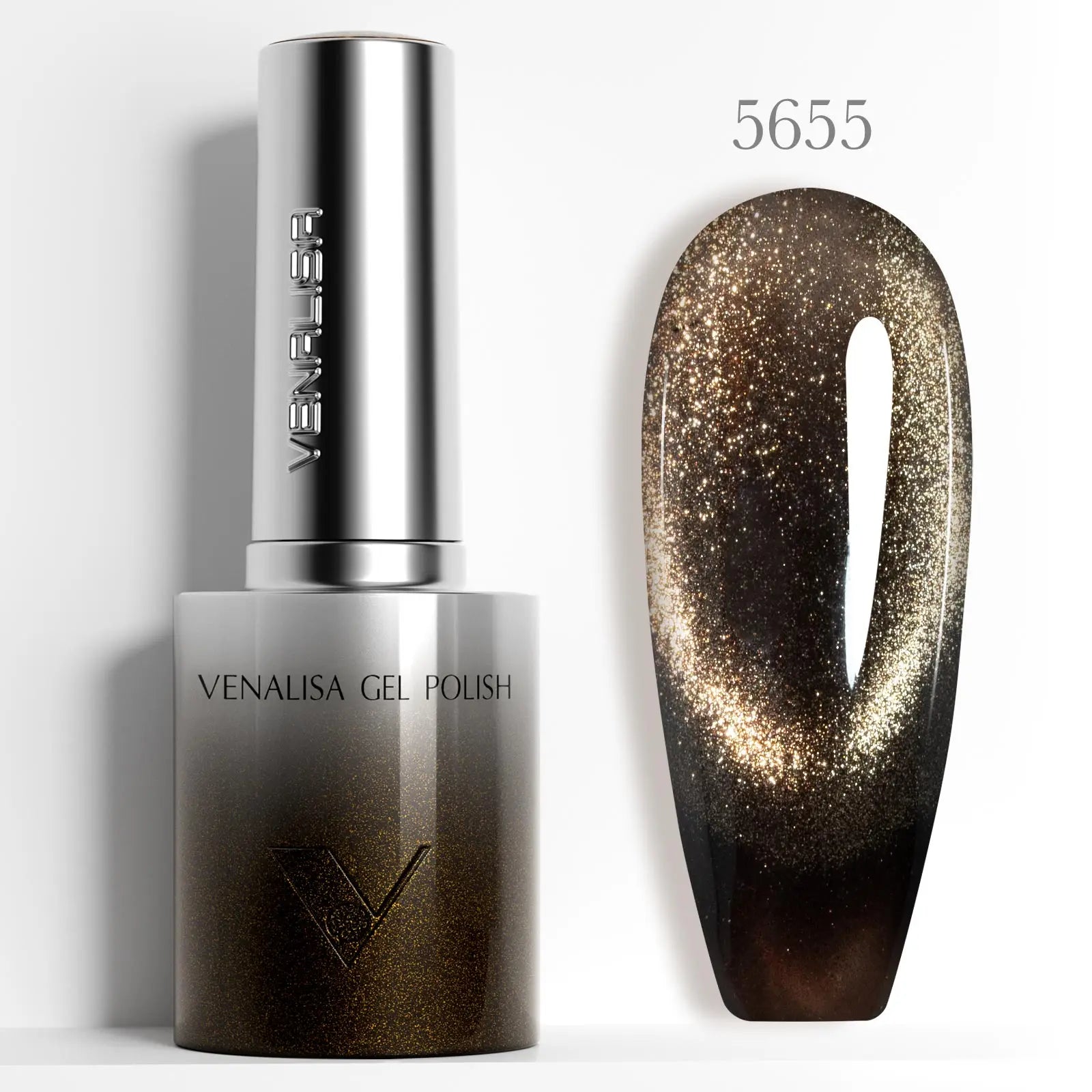 Venalisa 10D Magic Cat Eye Gel Nail Polish 10ml – HEMA & TPO Free, Magnetic Effect, Soak-Off UV/LED Semi-Permanent Gel Varnish”