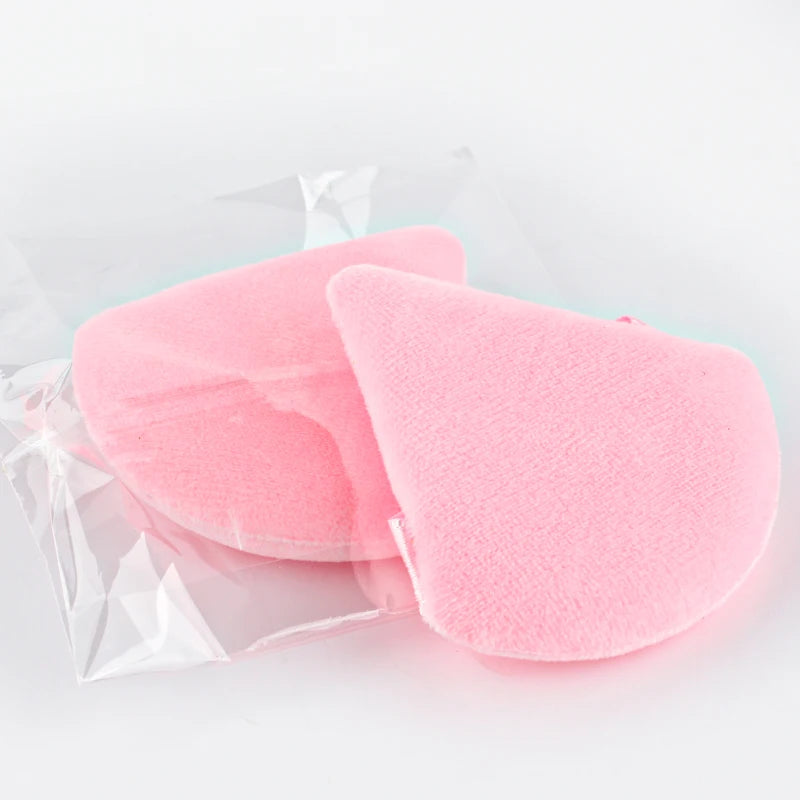 1/2/3/6 Pcs Triangle Velvet Powder Puff – Reusable, Washable Mini Makeup Sponge for Face & Eye Beauty