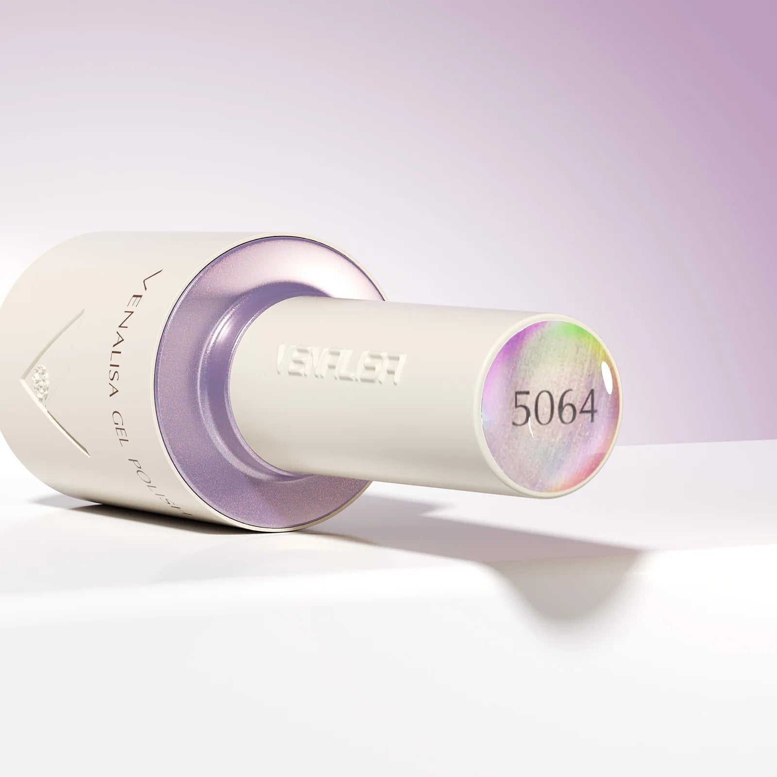 “10ml Venalisa Nail Gel Polish – HEMA & TPO Free, Vegan, Crystal Nude Pink Glitter, Semi-Permanent, Soak-Off UV/LED Ultra Diamond Varnish”